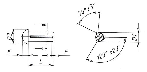 Half-round grooved nail DIN 1476 - 2,5 x 6 - St